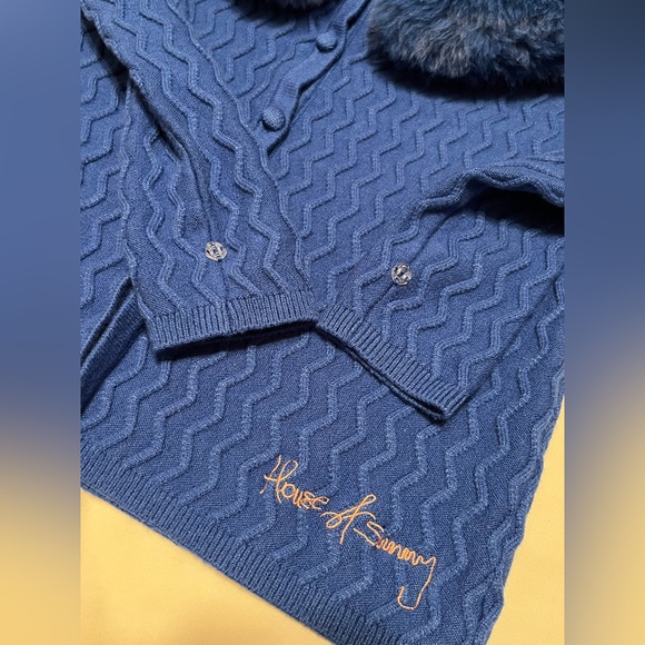 House of Sunny Peggy Cardigan Blue - Picture 14 of 14